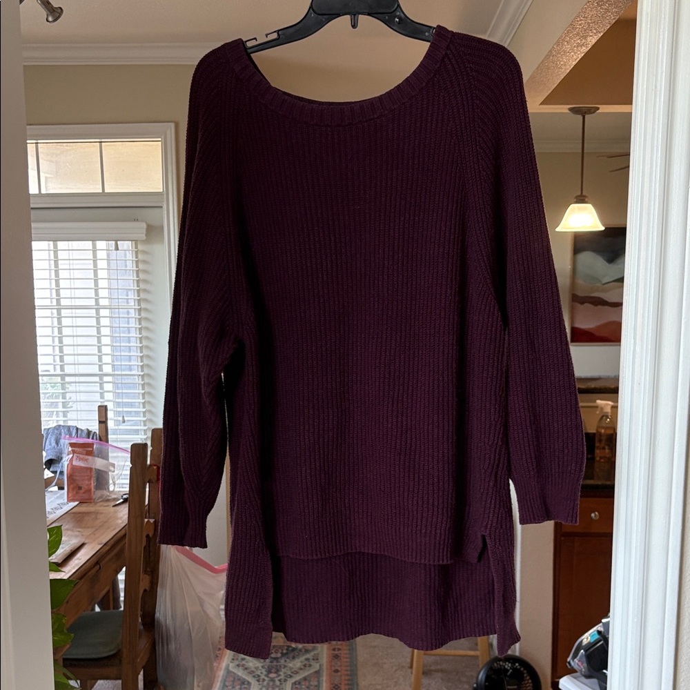 Women's Burgundy Sweater